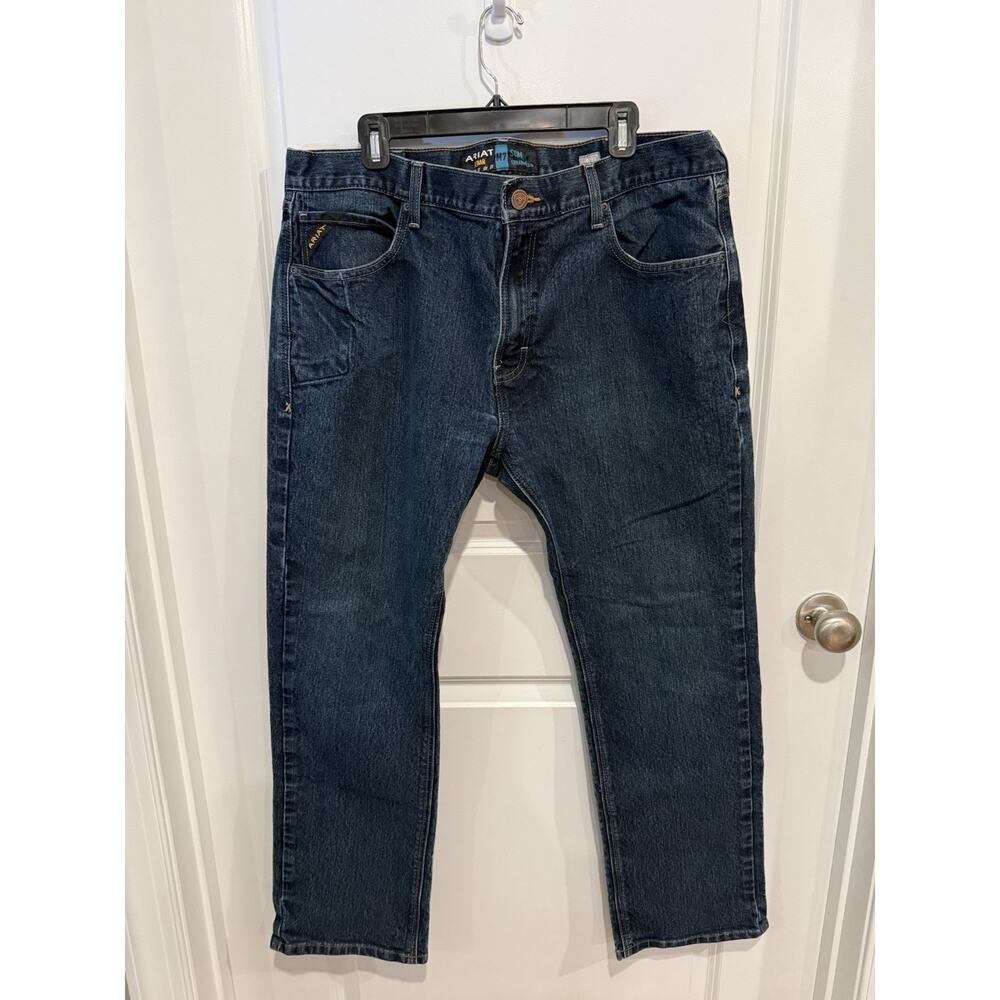 Ariat Men's M7 Slim Straight Jeans Blue Denim Size 40 Inseam 31
